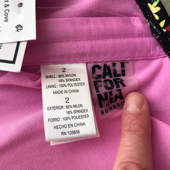 Salt Cove Swimsuit Juniors Plus Size 2 Tankini Fly Away Floral Flowy Strappy $45 - Picture 10 of 12